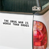 麻薬戦争は薬より悪い バンパーステッカー (On Truck)