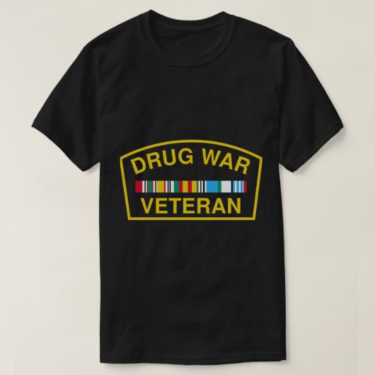 麻薬戦争退役軍人TシャツクラシックTシャツ Tシャツ (デザイン正面)