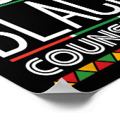 麻薬黒カウンセラー黒人歴史月間 ポスター (角)