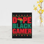 麻薬黒ゲーマーブラックヒストリ月Boのためのゲーム カード (黄色い花)