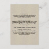 麻袋 赤 花 モーソンジャー 安全対策 エンクロージャーカード (裏面)