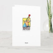 麻酔おもしろい医グリーティングカード カード (裏面)