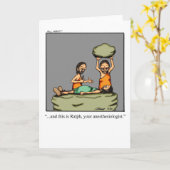 麻酔おもしろい医グリーティングカード カード (黄色い花)