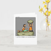 麻酔おもしろい医グリーティングカード カード (黄色い花)