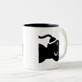 麻酔のピクトグラムのマグ ツートーンマグカップ (正面右)