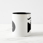 麻酔のピクトグラムのマグ ツートーンマグカップ (中央)