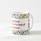 麻酔医パンプン医師パターンの贈り物 コーヒーマグカップ (正面右)