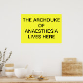 麻酔大公がここにポスターを住んでいる ポスター (キッチン)