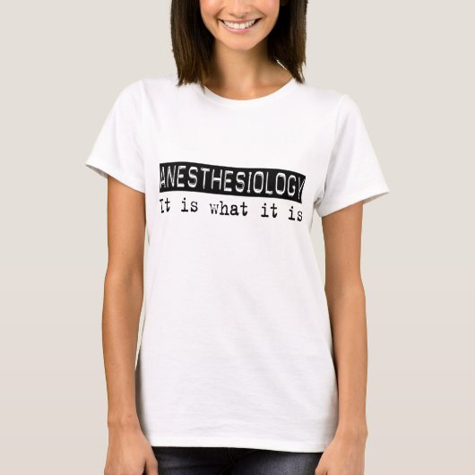 麻酔学 Tシャツ (正面)