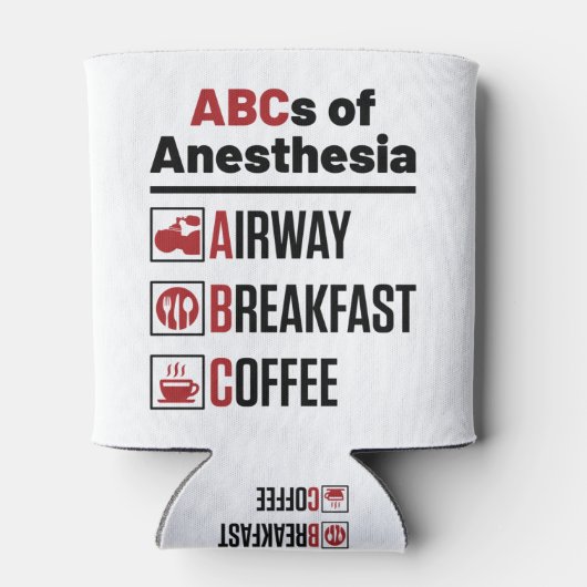 麻酔専門医の麻酔専門医ナース おもしろい 缶クーラー (裏面)