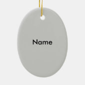 麻酔専門医カドゥセウス楕円オーナメント セラミックオーナメント (裏面)