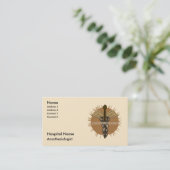 麻酔専門医ナース名刺 予約カード (スタンド正面)