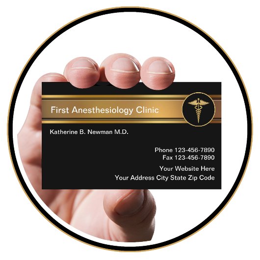 麻酔専門医名刺 名刺