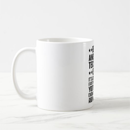 麻酔技術者とは簡単 コーヒーマグカップ (左)