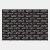 麻酔技術者レトロ麻酔技術 ラッピングペーパーシート (正面3)