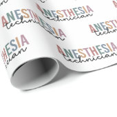 麻酔技術者レトロ麻酔技術 ラッピングペーパー (ロールコーナー)