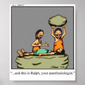 麻酔科おもしろい学者ユーモアのポスターギフト ポスター (正面)