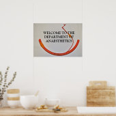 麻酔科へようこそ ポスター (キッチン)