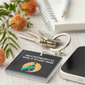 麻酔科医は手の麻酔科が安定している キーホルダー (正面右)