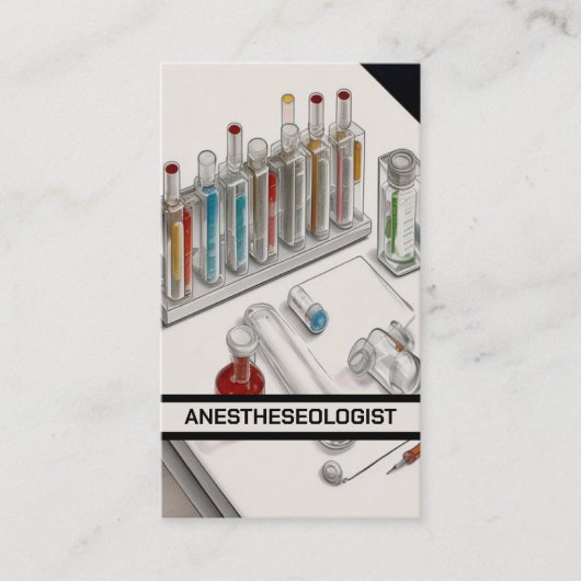 麻酔科医 名刺 (正面)