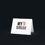 麻酔科医 funny ハート サンキューカード<br><div class="desc">かっこいい、コミック、かわいい、外科医、医者、看護師、面白い、エレガント、愛、カップル、科学、医療</div>