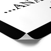 麻酔薬の落下ゾーン ポスター (角)