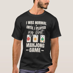 麻雀おたく用麻雀タイルゲーム引用文 Tシャツ
