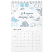 麻雀おもしろい引用文2024 カレンダー (3月 2026)