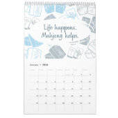 麻雀おもしろい引用文2025 カレンダー (1月 2026)