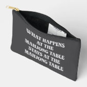 麻雀おもしろい恋人引用文麻雀ユーモアおもしろい アクセサリーポーチ (見開き)