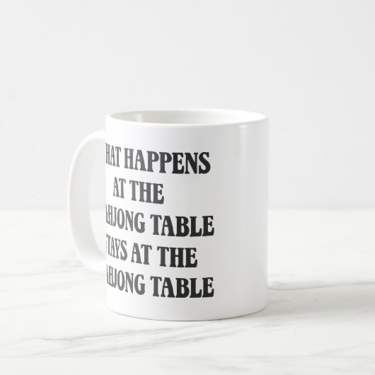 麻雀おもしろい恋人引用文麻雀ユーモアおもしろい コーヒーマグカップ (正面左)