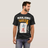麻雀おもしろい王妃麻雀パーティー麻雀ゲームZIP Tシャツ (正面フル)