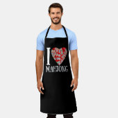 麻雀が大好き エプロン (着用した状態)