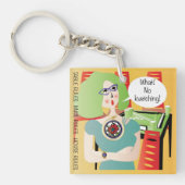 麻雀ことわざズクベッチ キーホルダー (正面)