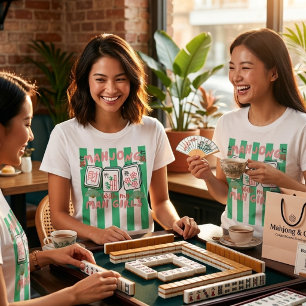 麻雀と私のマージャン女子たち, かわいい麻雀 Tシャツ