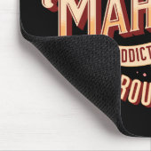 麻雀に溺れて誇りを持ったいる マウスパッド (コーナー)