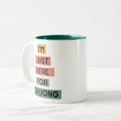 麻雀のためにここにいる ツートーンマグカップ (正面左)