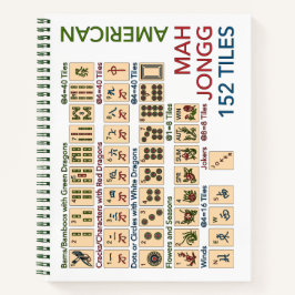 麻雀のアメリカのタイル ノートブック