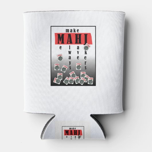 麻雀のジョーカーのロゴ 缶クーラー (正面)