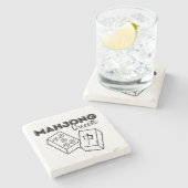 麻雀の女王 ストーンコースター (横)