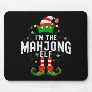 麻雀の妖精のクリスマスファミリーPajamaパーティーコスチューム マウスパッド