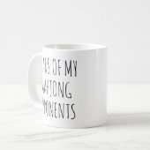 麻雀の敵の涙おもしろい コーヒーマグカップ (正面左)