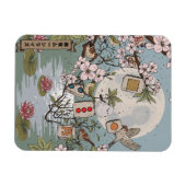 麻雀の月明かり マグネット (横)