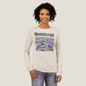 麻雀の格言 女性用長袖Tシャツ トライブレンドTシャツ (正面全体)