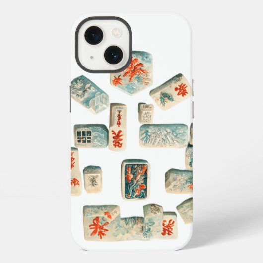 麻雀の牌 iPhoneケース (裏面)