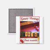 麻雀の花は全て水分が必要！ マグネット (正面/裏面)