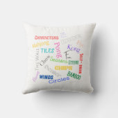 麻雀の言葉ピロー クッション (裏面)