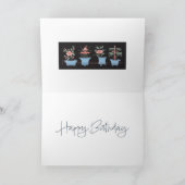 麻雀の誕生日花札 サンキューカード (内部)