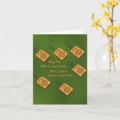 麻雀の願い カード (黄色い花)