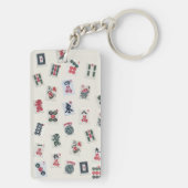 麻雀は図柄を表す牌 キーホルダー (裏面)